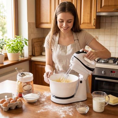 27. Adler AD 4206 hand mixer (300W; white)