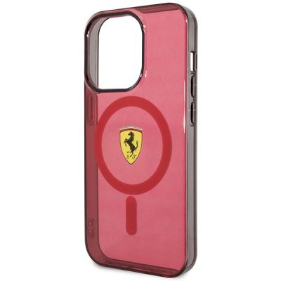 6. Ferrari FEHMP14LUKR iPhone 14 Pro 6.1" red/red hardcase Translucent Magsafe