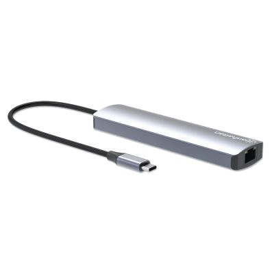 2. Manhattan 153966 Wired Docking Station USB 3.2 Gen 2 (3.1 Gen 2) Type-C Silver