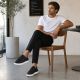 7. Men's sports shoes, eco-leather, black, Big Star TT174332