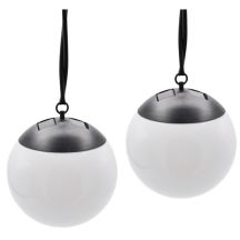 SOLAR LAMP PLASTIC HANGING BALL 20CM