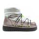13. D.Franklin women's snow boots winter fashionable insulated ankle boots silver