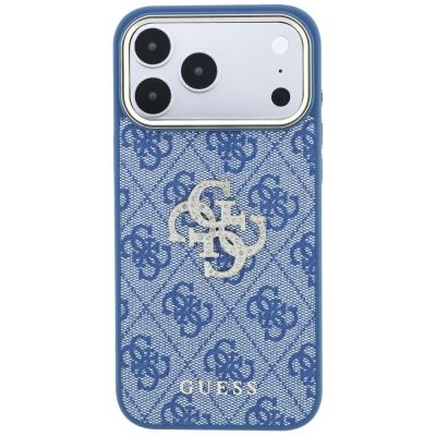 3. Guess 4G & Big Strass Logo Case for iPhone 18 Pro Max / 17 Pro Max - Blue
