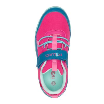 6. Trollkids Skaland Barefoot Hiker Shoes Bright Pink/Marsh Blue/Aquamarine Mist