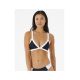 RIP CURL Mirage Colour Block Tri Bikini Top, Black