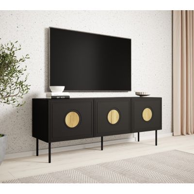 3. PALAZZO TV cabinet 150x42x60 black + craft oak