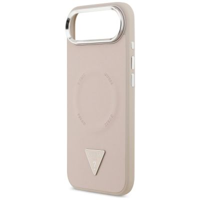 6. Guess Triangle Logo MagSafe Case for iPhone Air - Pink