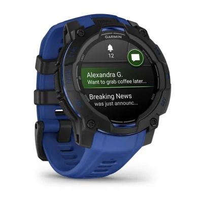 25. GARMIN Instinct 3 AMOLED 45mm Black/Bolt Blue smartwatch