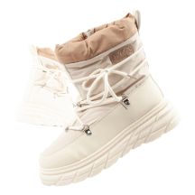 Lee Cooper women's winter hiking shoes, insulated, beige and cream
