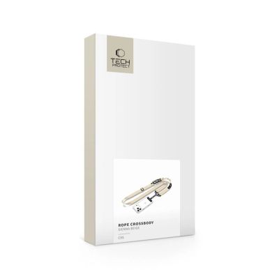 9. Tech-Protect C9S Rope Crossbody Phone Lanyard - Beige