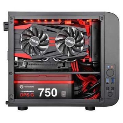 4. Thermaltake Core V1 CA-1B8-00S1WN-00 Case (Mini-ITX; black)