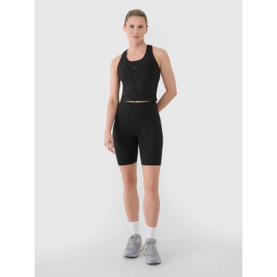 6. Women's quick-drying training crop top 4F 4FWSS25TFSLF413-20S