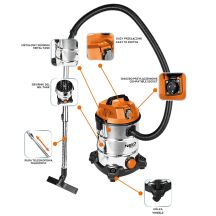 NEO TOOLS VACUUM CLEANER 1400 W 30 L