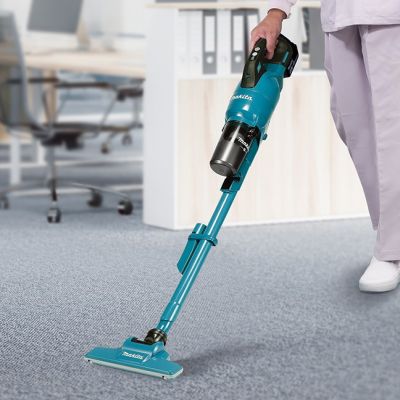 3. Makita DCL286FRF Stick Vacuum Cleaner/Electric Brush 2-in-1 Stand Vacuum Cleaner Battery Dry Cyclonic Bagless 0.25L 100W Black, Blue 3Ah