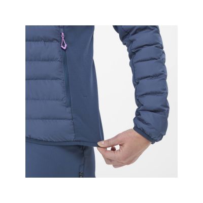 9. MILLET W Fitz Roy Warm Hoodie Jacket Navy Blue