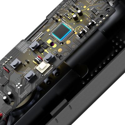 4. Baseus CRCQ000001 Mini Tire Compressor for Cigarette Lighter Socket - Black