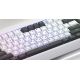 11. Hator Icefall white membrane gaming keyboard (black and white keys)