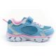 4. Leomil children's sports shoes sneakers Stitch light with velcro LED blue