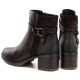 4. Women's insulated ankle boots with a block heel, brown, Potocki SZ12873
