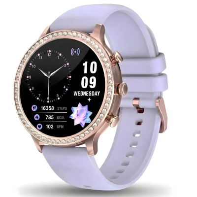 5. Smartwatch Gravity Rose Gold Strap and Bracelet GT5-7