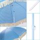 10. BEACH AND GARDEN UMBRELLA WITH FRINGE 174 CM BLUE