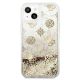 3. Guess GUHCP13SLGPEGO iPhone 13 mini 5.4" gold/gold hardcase Peony Liquid Glitter