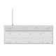 TKL Keyboard Trust GXT 833W Thado White