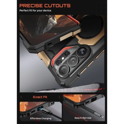 7. Supcase UB Grip Mag MagSafe Case for Samsung Galaxy S26 Ultra - Black and Brown
