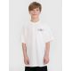Boy's oversize T-shirt with print 4F 4FJRSS25TTSHM2640-11S