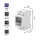 6. QOLTEC SINGLE-PHASE ENERGY CONSUMPTION METER FOR DIN RAIL | 230V | LCD | 2P