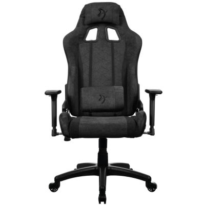 6. Arozzi Gaming Stuhl Avanti Dark Grey SoftFabric Console Gaming Chair Upholstered Seat