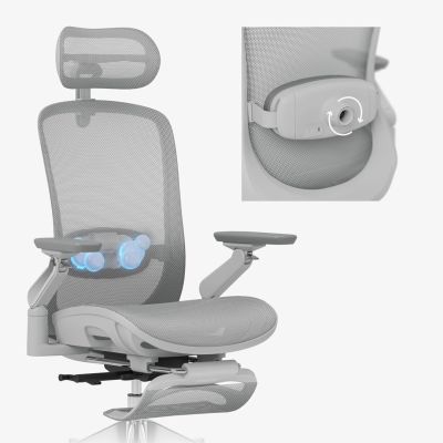 3. Leadpro 8.7 Grey Swivel Chair