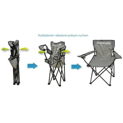 17. FOLDING CAMPING CHAIR 50X50X80CM GRAY