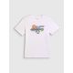 5. Boys' regular-fit printed T-shirt 4F 4FJRAW26TTSHM4346-10S