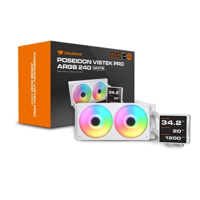 5. COUGAR CGR-PSDVPRGB-W-240 Processor All-in-One Liquid Cooler 12 cm White