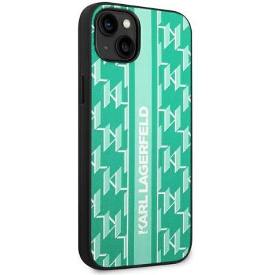 4. Karl Lagerfeld KLHCP14SPGKLSKN iPhone 14 6.1 "hardcase green / green Monogram Stripe