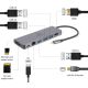 4. GEMBIRD MULTI ADAPTER USB TYPE-C 5IN1 HUB, HDMI, CARD READER, LAN, PD - 100W)