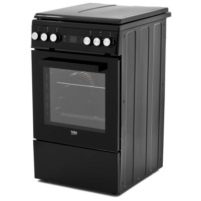 8. BEKO FSE52321DBD gas-electric cooker | convection | grill | steam cleaning | black