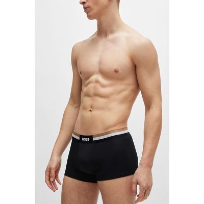 3. Boss Trunk 3P NERO Men's Boxer Shorts Set Black (50516542-001)