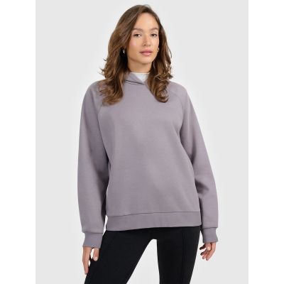 Women's sweatshirt with hood, open, 4F 4FRAW25TSWSF2775-25S