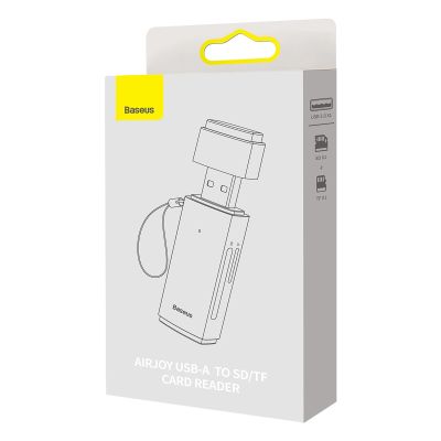8. Baseus Lite Series adapter SD / TF USB card reader gray (WKQX060013)