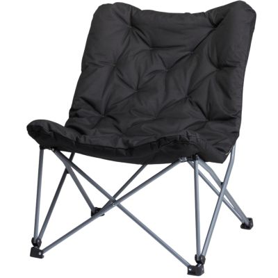 2. HIGH DELUXE CAMPING CHAIR WITH CUSHION ANTHRACITE REDCLIFFS
