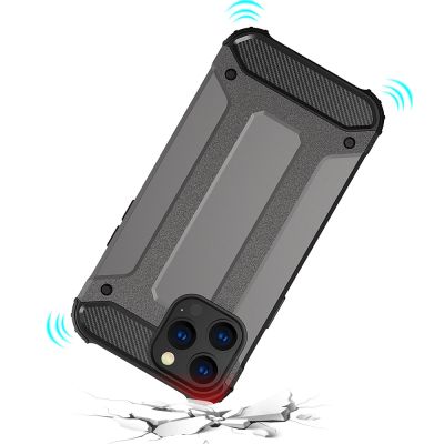 7. Hybrid Armor Case Tough Rugged Cover for iPhone 13 Pro silver
