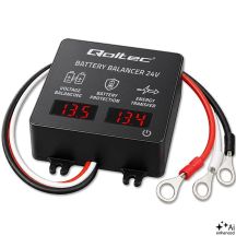 Qoltec 24V Voltage Balancer for 2 x 12V Batteries | 5A | AGM GEL LiFePO4 | LED
