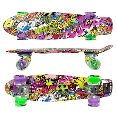 4. PLASTIC SKATEBOARD 22 INCHES ENERO GRAFFITI LED 1030852