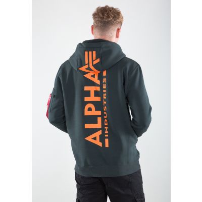 4. Alpha Industries Back Print Hoody M 178318-353