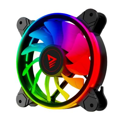 8. SAVIO SET OF 4 ARGB FANS 120 MM WITH CONTROLLER AND REMOTE CONTROL FAN-01