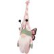 8. gnome butterfly pink 25cm spring decoration