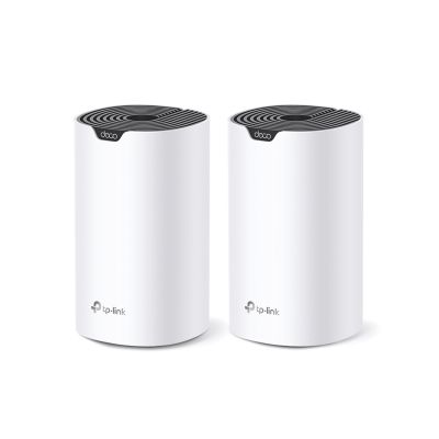 4. TP-LINK | AC1900 Whole Home Wi-Fi System | Deco S7 (2-pack) | 802.11ac | 10/100/1000 Mbps | Ethernet LAN (RJ-45) ports: 1 | Mesh support: Yes | MU-MiMO: Yes | No mobile broadband | Antenna type: Internal