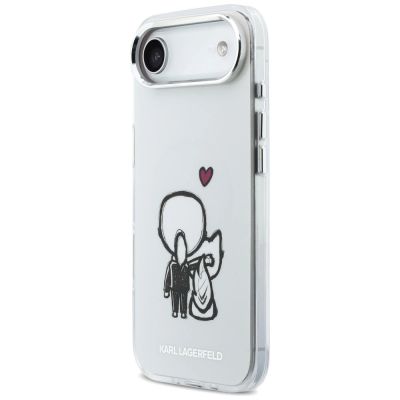 2. Karl Lagerfeld Karl & Choupette Back MagSafe Case for iPhone Air - Clear